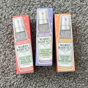 NEW Mario Badescu Facial Spray Set - Rose, Lavender, Orange